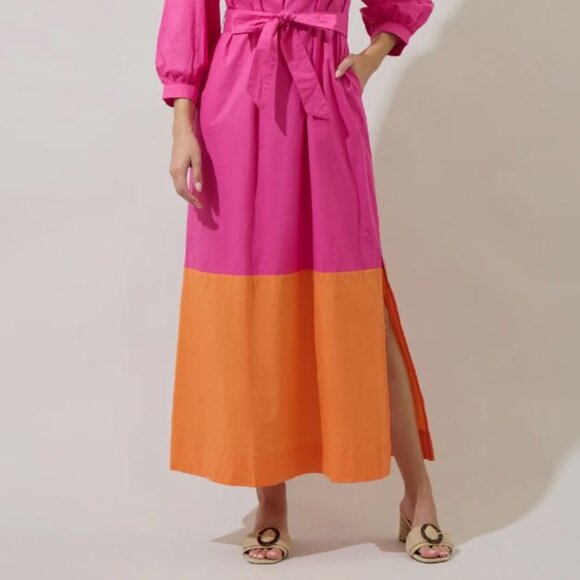 Sugarlips, Mayfield Bay Color Block Maxi Dress, Size Small, NWOT - Picture 2 of 4